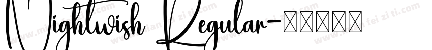 Nightwish Regular字体转换